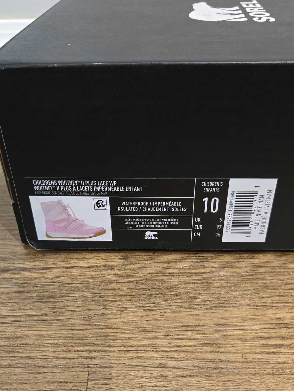 Sorel Children's Whitney II Plus Lace WP Boot in Pink